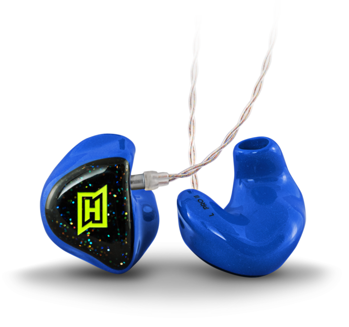 HEAROS In Ear Monitoring Kopfhörer PRO II 4ME angepasst Einstieg Professionell 2 Treiber 2-Wegesteuerung Tieftonbereich und ein Treiber für den Mittel- und Hochtonbereich